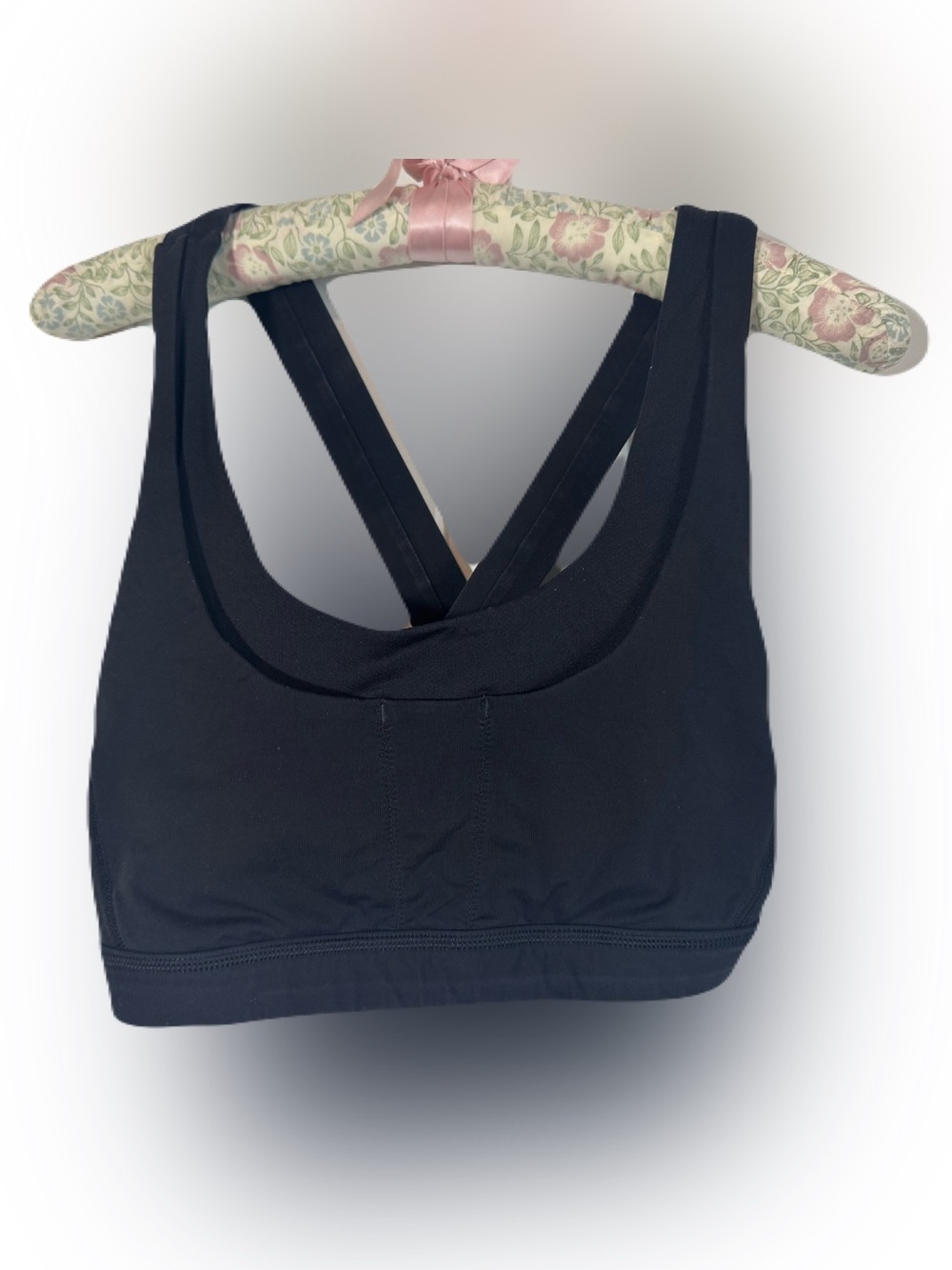 lululemon athletica Black Cross-Back Medium Support Sports Bra